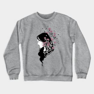 Floral portrait Crewneck Sweatshirt